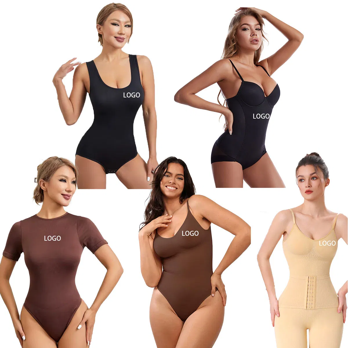 Custom Logo Full Body Shaper One Piece High Compression Colombianas Reductoras Shorts Girdles Tummy Control Bodysuit Shapewear for Women