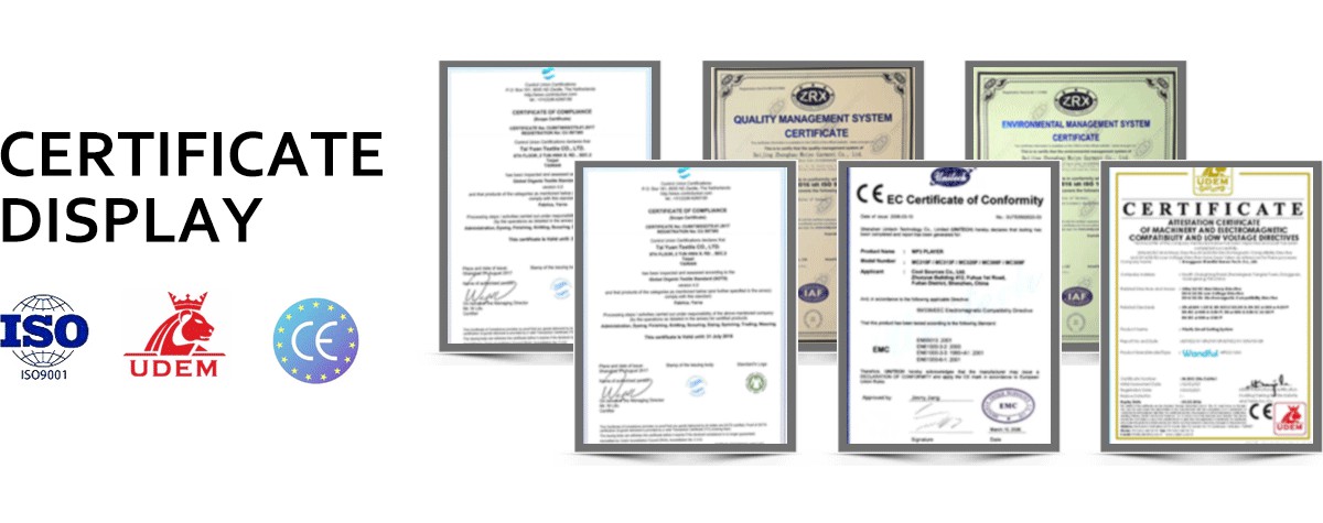 Certificates
