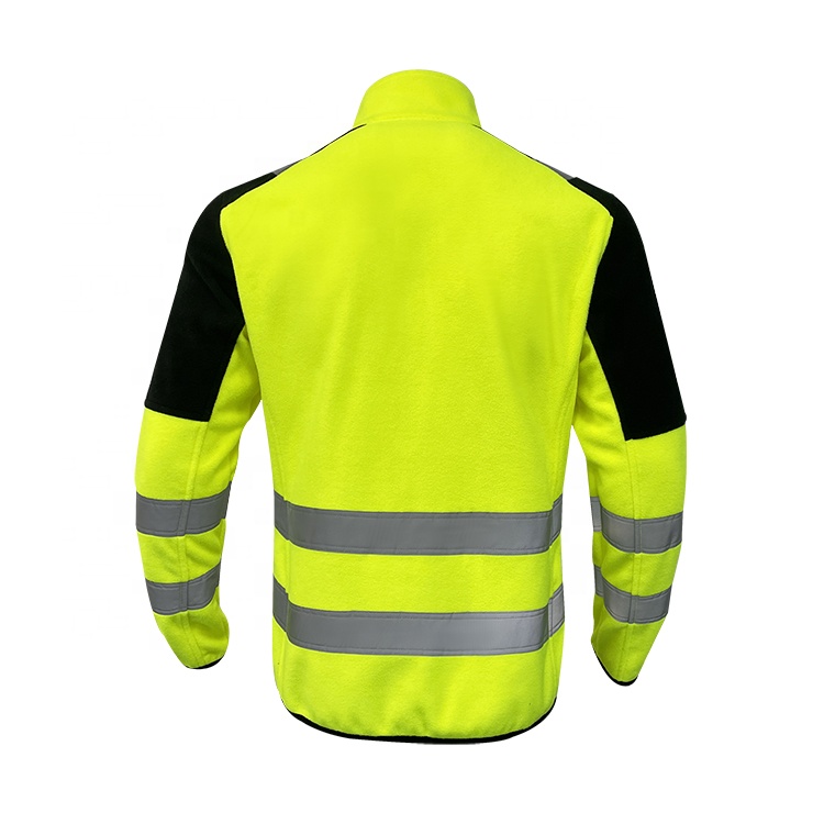 Hivis Fleece Jacket Reflective Safety Clothing High Visibility Workwear