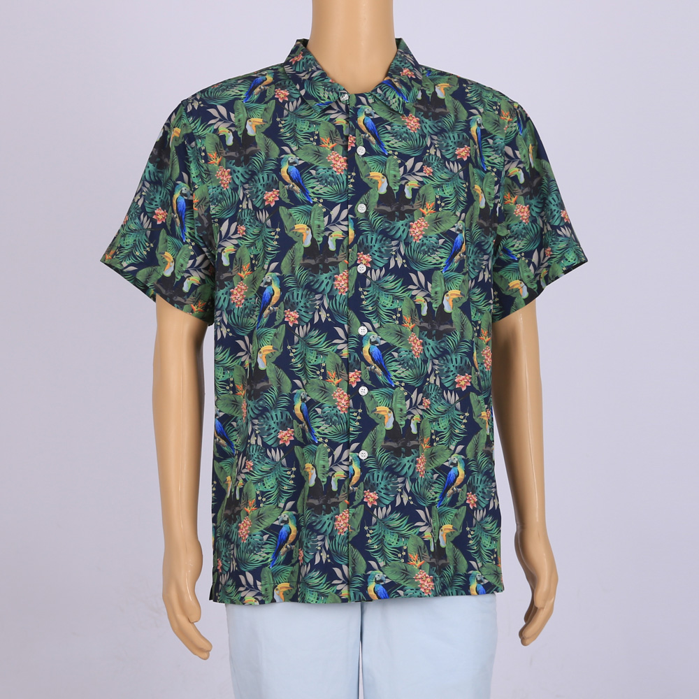 Resort Hawaii Print Men Summer Shirt Wholesale