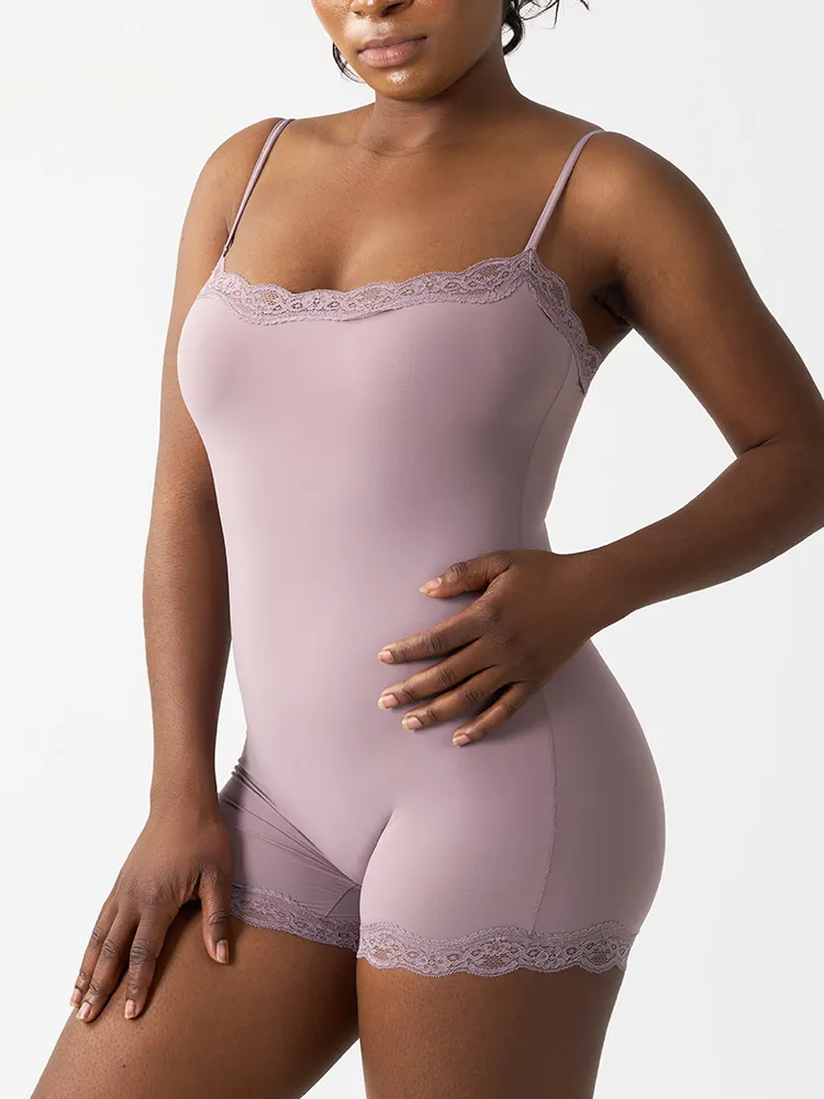 Lace Bodysuit Shapewear Side View