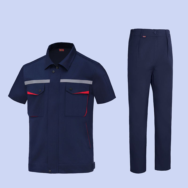 Pure Cotton Summer Short-sleeved Work Clothes. Factory-produced Work Clothes with Comfortable Customization of Logos.