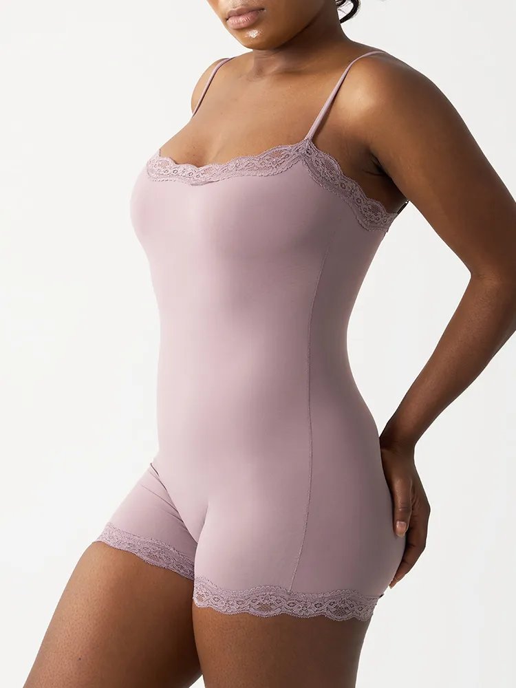 Lace Bodysuit Shapewear Detail Design