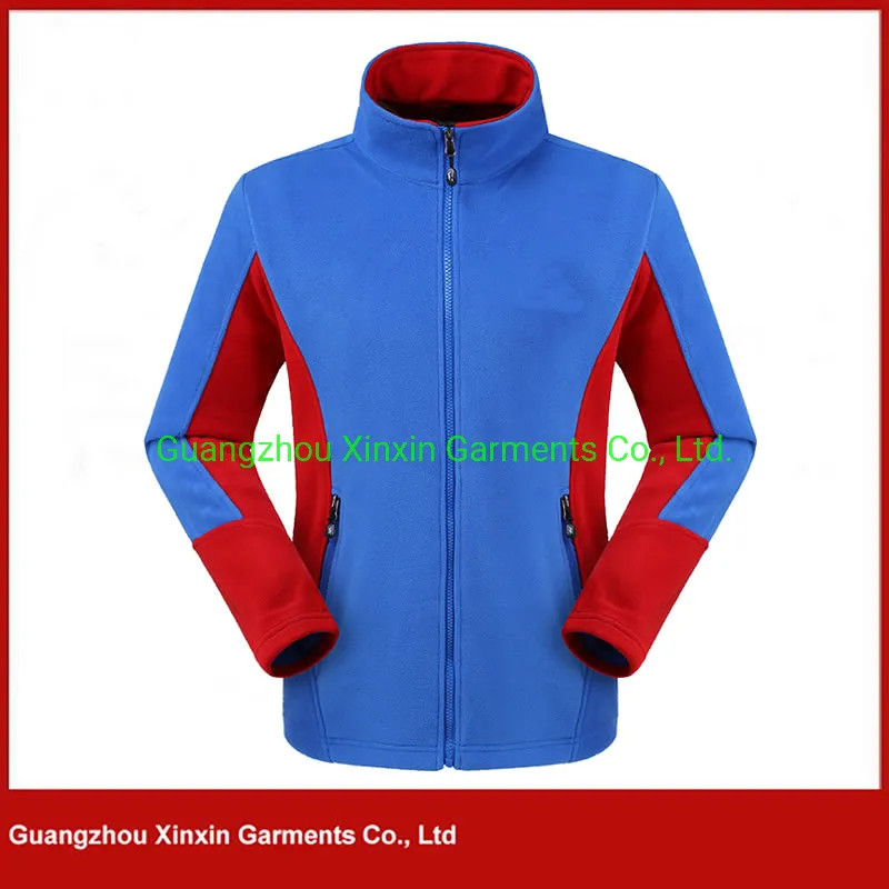 Custom Mens Polyester Fleece Jacket Winter Outerwear (J436)