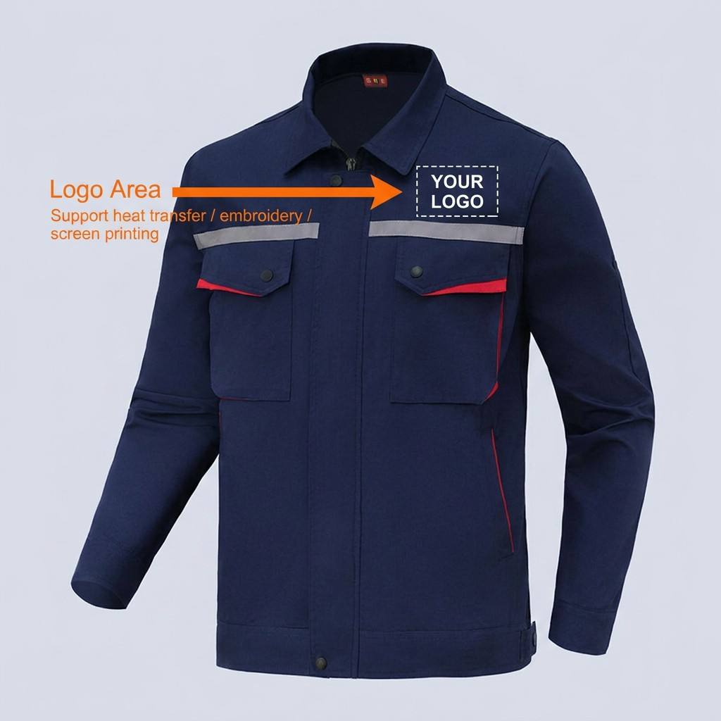 Pure Cotton Summer Short-sleeved Work Clothes. Factory-produced Work Clothes with Comfortable Customization of Logos.
