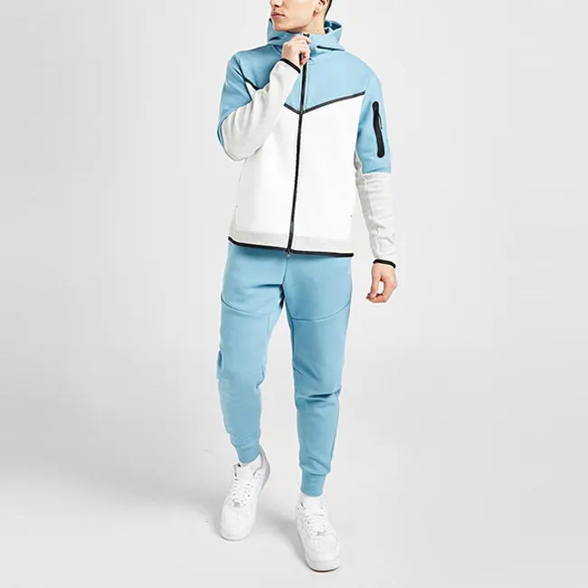 Mens Activewear Tracksuits Men's Sets Design Zip up Hoodie Sweatshirts Cotton Patchwork Oversized Tracksuits for Men