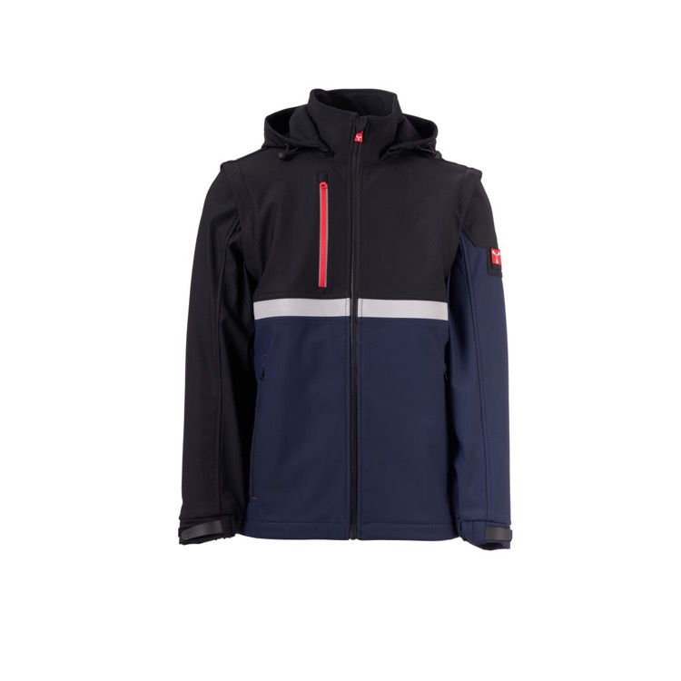 Hot Selling Detachable Sleeve Soft Shell Jacket Casual Workwear Long Sleeved Jacket Vest 2-In-1