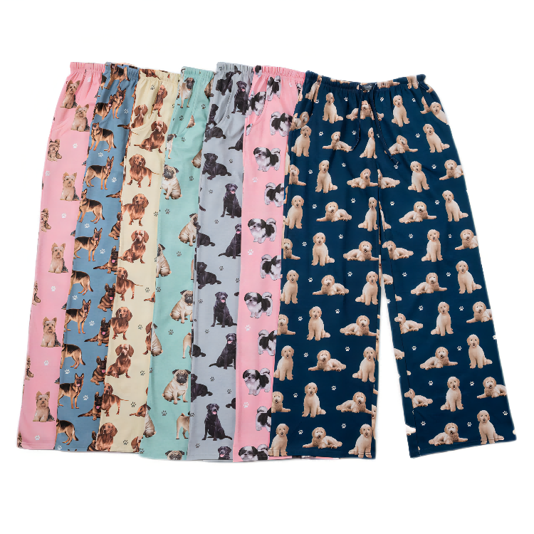 New Arrival Plus Size Women Sleep Pants Custom Allover Print Pajamas Bottoms Pajama Pants for Unisex Underwear Unisex Underwear