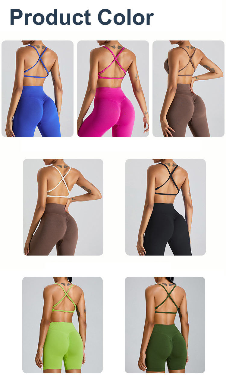 Wholesale Quick Dry 100% Polyester Active Wear 3 Pcs Yoga Sport Sets Women Workout Outfit Fitness Apparel Front Logo Skinny Fit