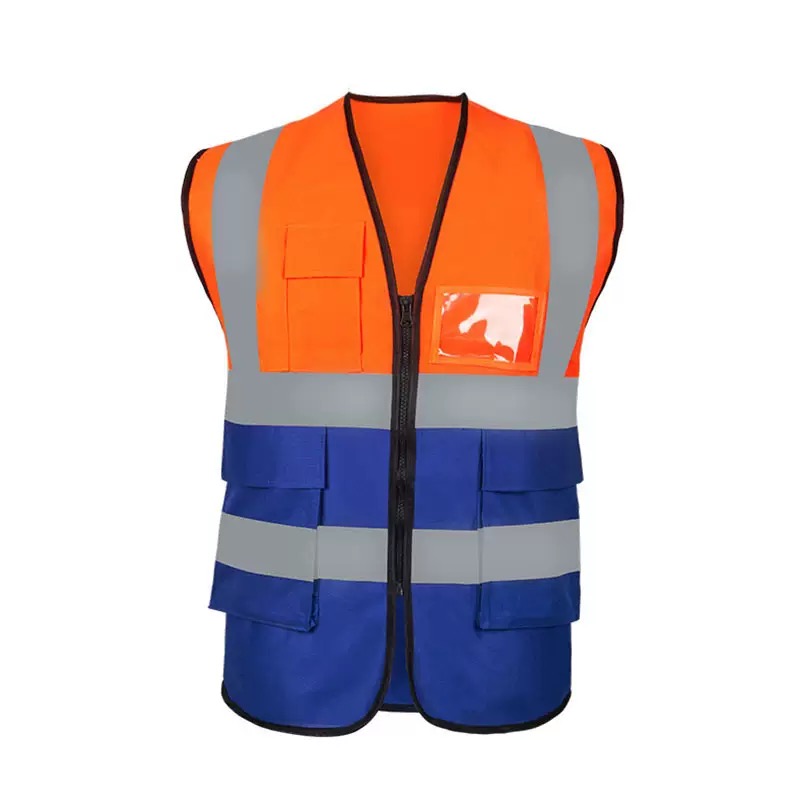OEM High Visibility Reflective Safety Vest For Construction Road Riding Work &amp; Security Safety Jacket