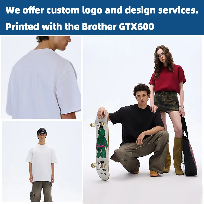 Heavyweight 260GSM Combed Cotton T-Shirt, Thick Oversized Streetwear Tee, High Quality Ready to Ship