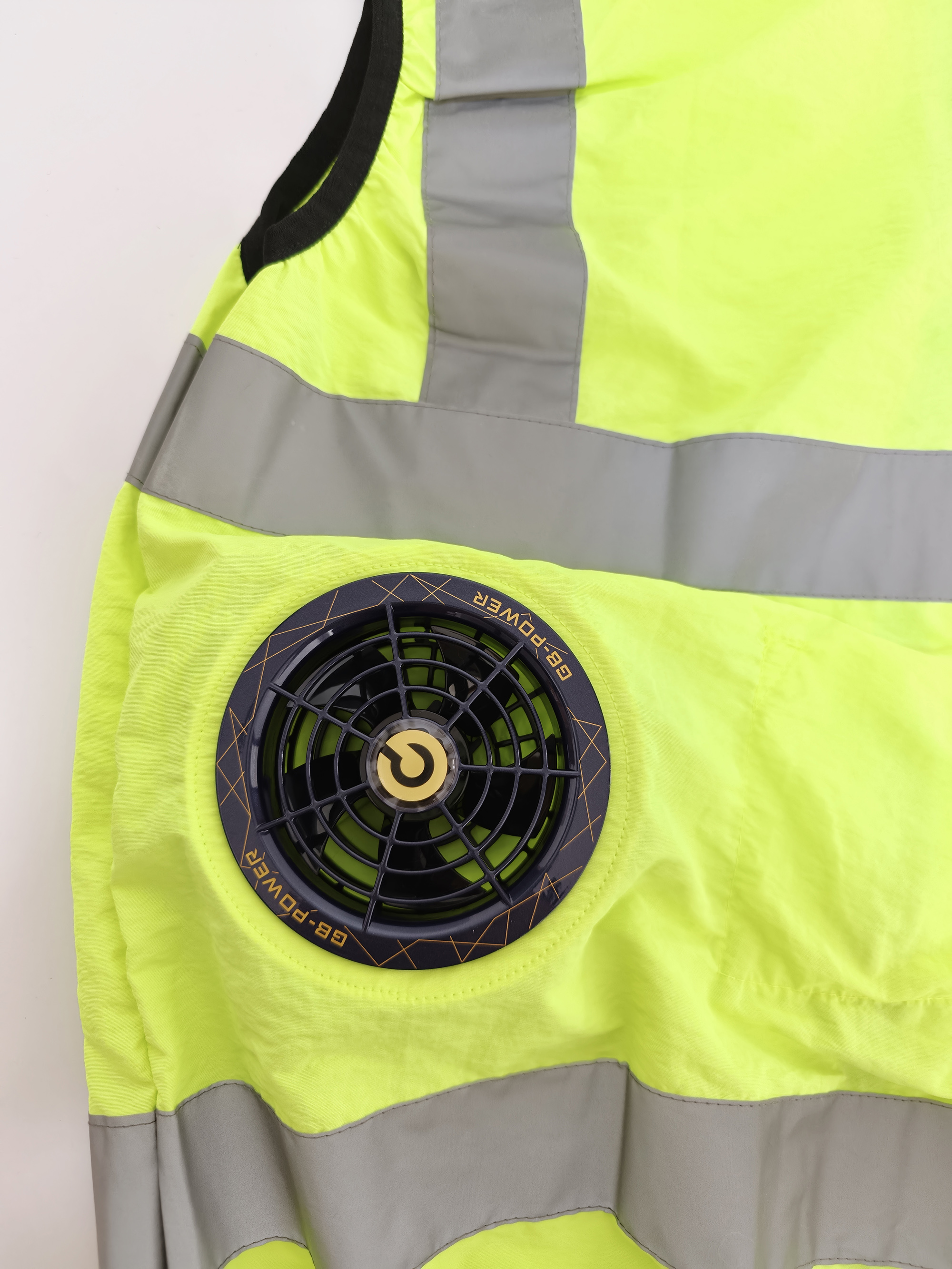 New Arrival Outdoor Hi Vis Security Cooling Fan Safety Cooling Sleeveless Vest Reflective Jacket Construction Site Vest Workwear