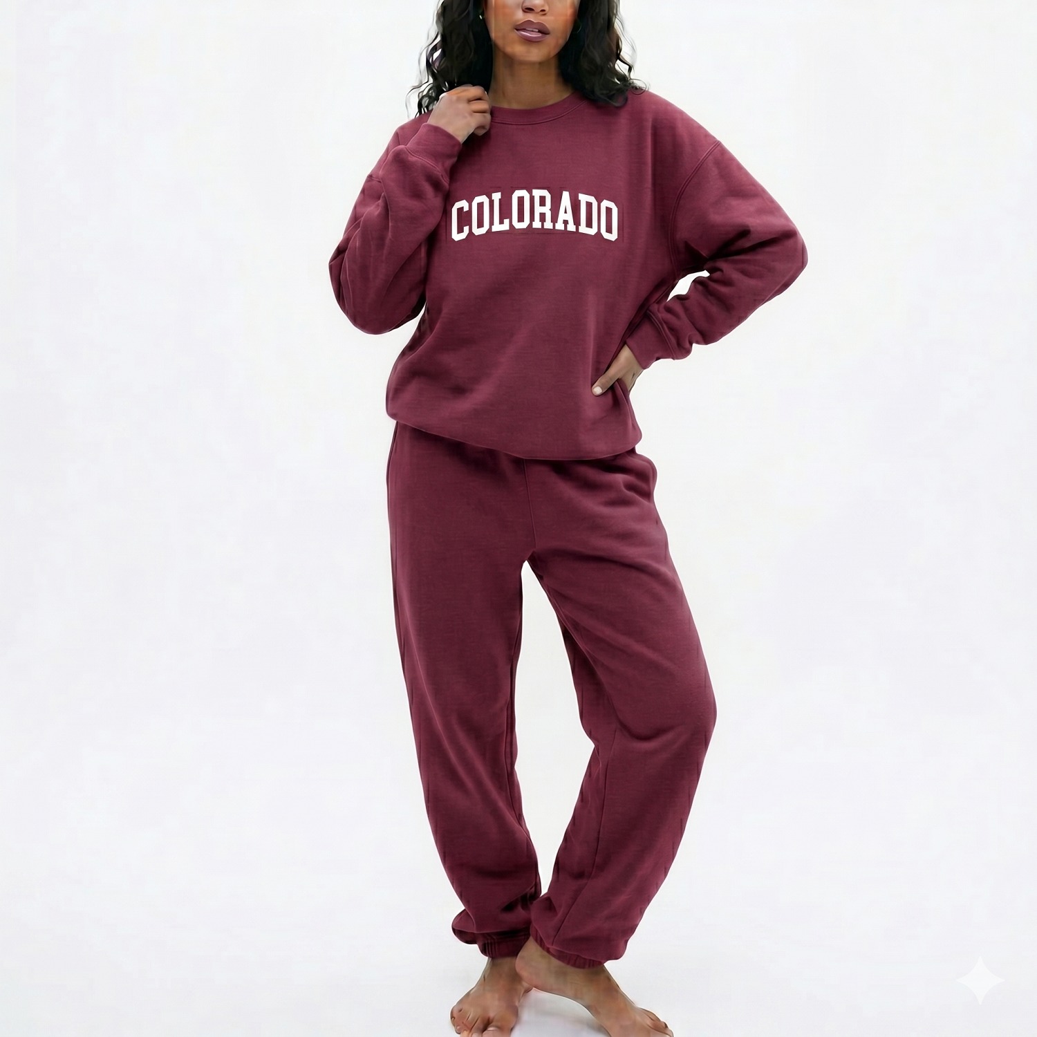Luxury Minimalist Solid Blank Tracksuit Women Custom Embroidery Regular Fit Two Piece Heavyweight 100% Cotton Fleece for Wear