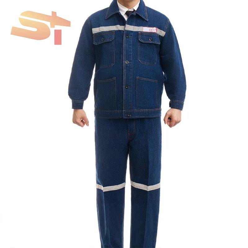 SIKE Utility Men's Long Sleeve Blend Workwear Sets Wear-Resistant Mechanic Work Suit With Multi Pockets