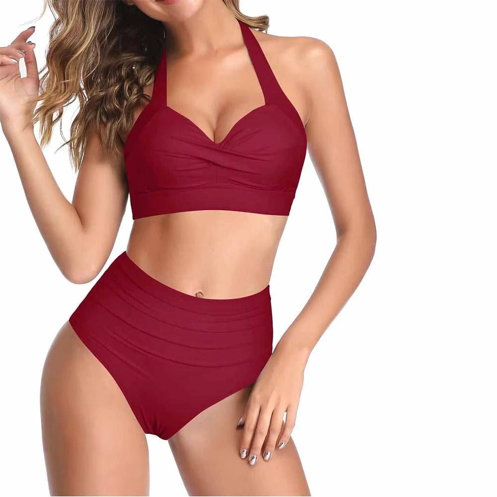 Latest Style Women 2025 Bikini Sets Customized Colors 100% Polyester Regular Fit Quick Dry Eco-Friendly Beach Swimwear