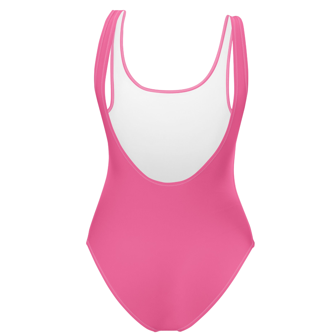 AKA One Piece Swimsuit Pink Green Letter Print Women Swimwear Stylish Beachwear Fashion Bathing Suit Summer Wear