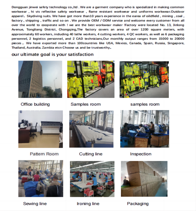 Workwear factory production line