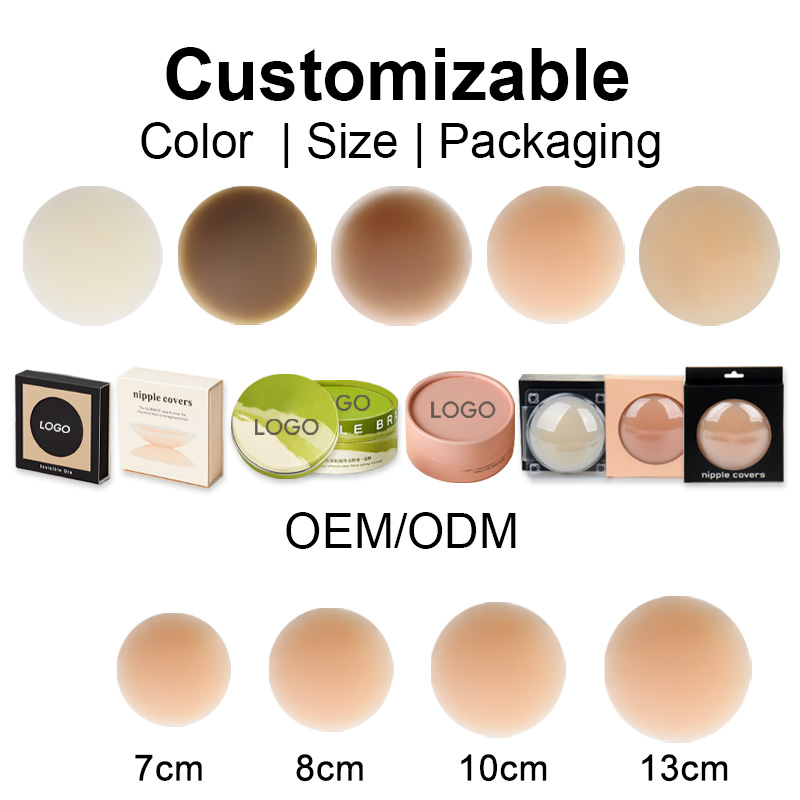 Factory Wholesale Customizable Reusable Silicone Nipple Covers Waterproof Matte Finish Breast Petals Sexy Style Intimates