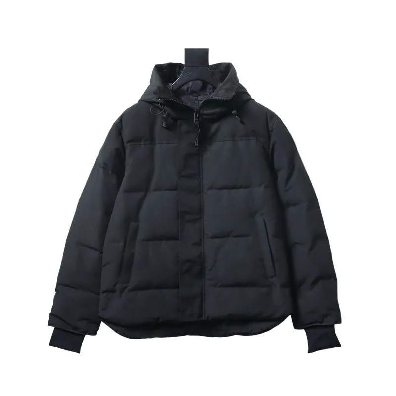 Factory Warm Quilted Down Jacket Adjustable Drawstring Hood Zipper Closure Windproof Winter Outerwear