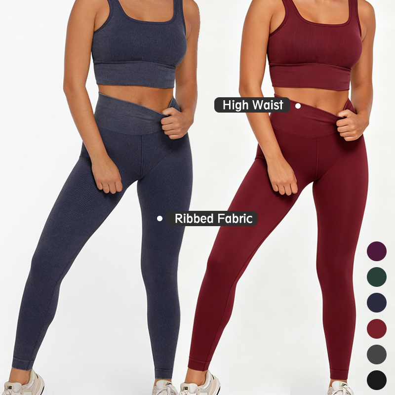Low MOQ OEM ODM Activewear Fitness Workout Push up High Waist Gym Pants Yoga Leggings for Women