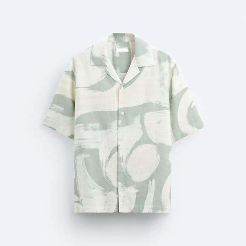 Custom Design Beach Wear for Men High Quality Short Sleeve Vacation Shirt Men's Shirt Printed Resort Hawaiian Shirt for Men