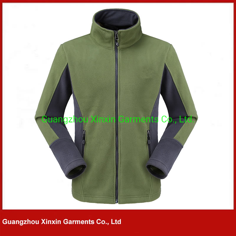 Custom Mens Polyester Fleece Jacket Winter Outerwear (J436)