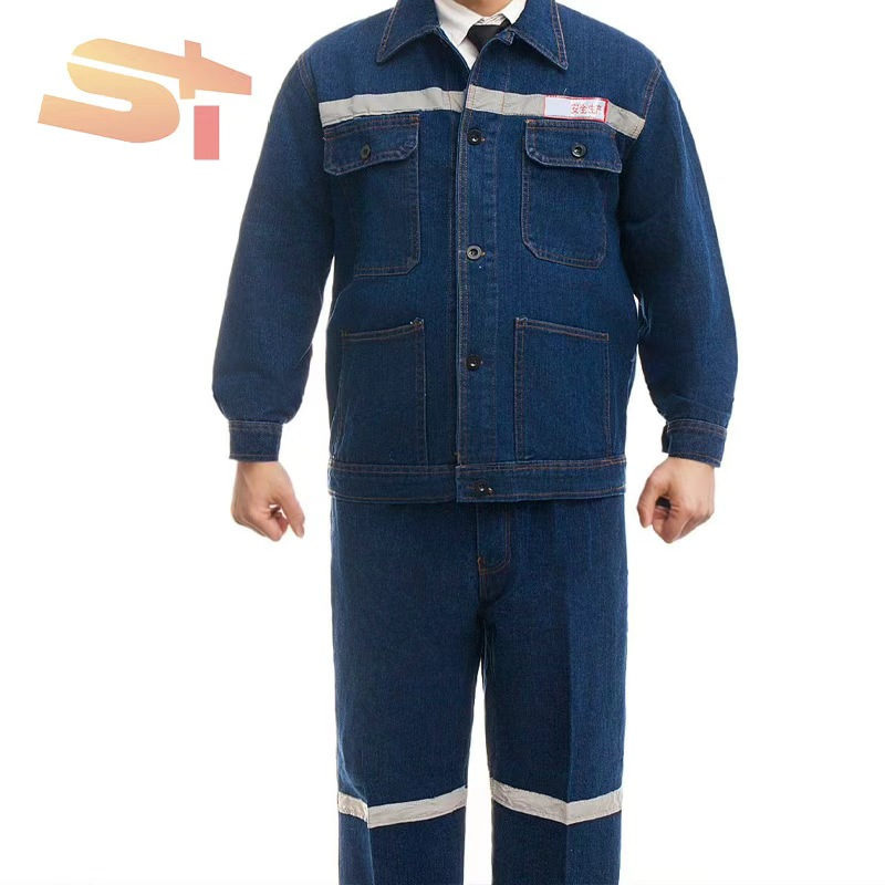 SIKE Utility Men's Long Sleeve Blend Workwear Sets Wear-Resistant Mechanic Work Suit With Multi Pockets
