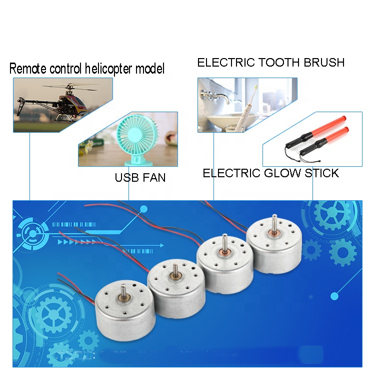 Factory Custom RF300 Electric Motor 24mm Micro DC Motor for Mini Speaker