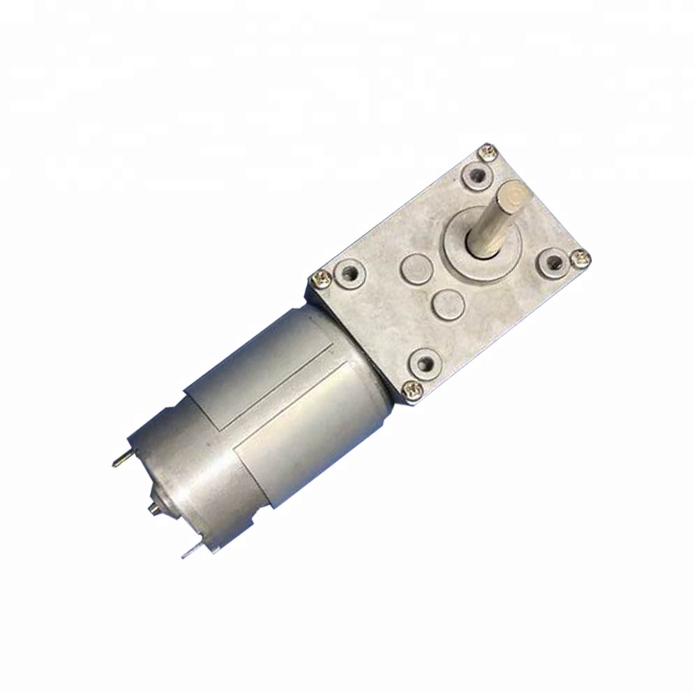 High Torque Worm Gear Motor TWG4058-555PM 12V DC Brush Motor with 40x58mm Worm Gearbox for Home Appliance Boat & Fan Use
