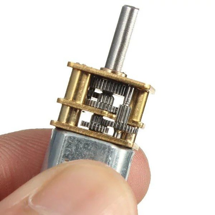 12mm Micro N20 3V DC Gear Motor 145rpm Low Noise Robotics Smart Lock Electric Bicycle Fan Permanent Magnet Construction 12V