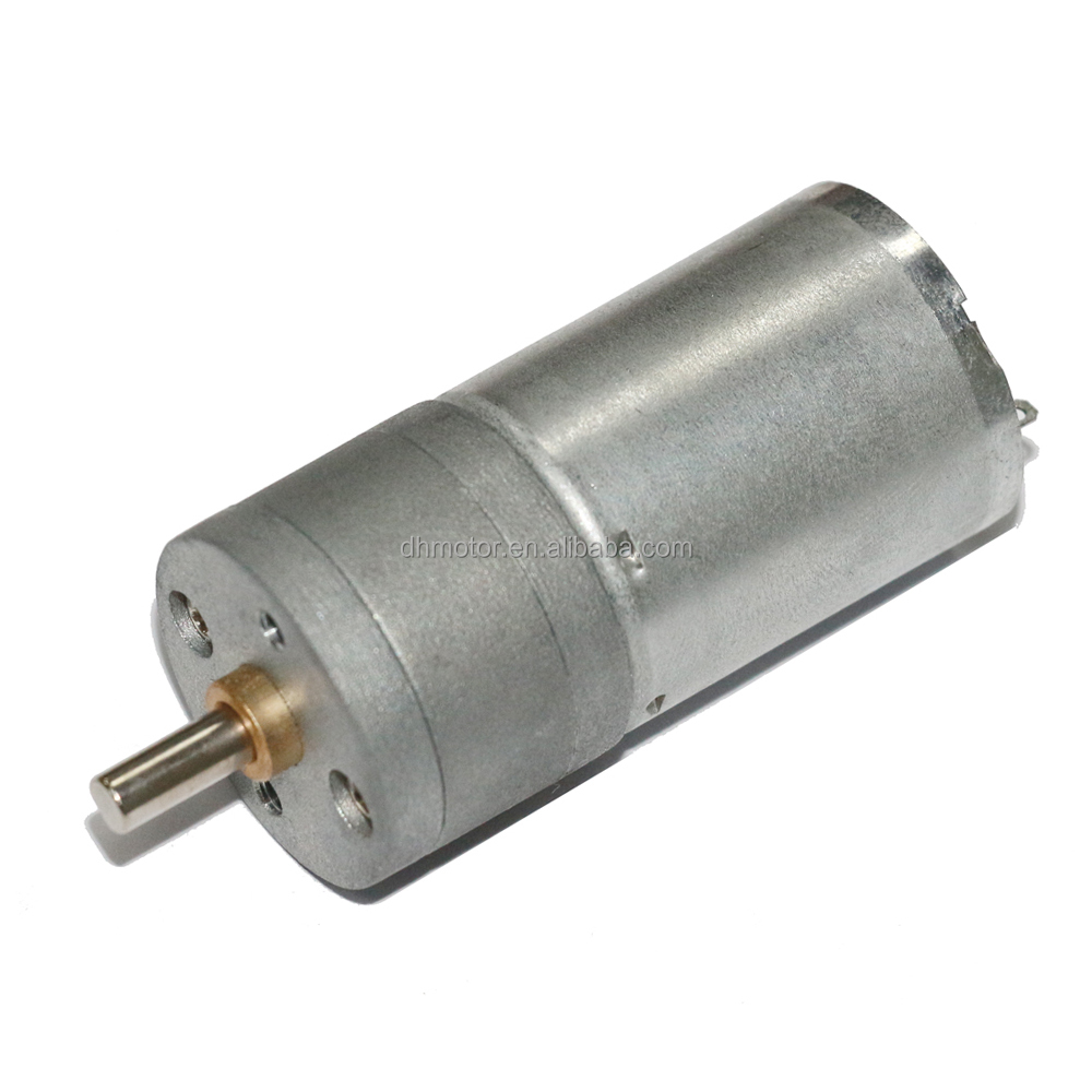 High Quality 25mm Permanent Magnet Gear Motor 12v 24v DC Motor with Brush Commutation and Gear Reduction