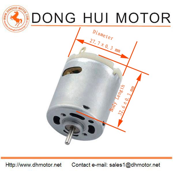 China  Supplier Cheap Price 27.7mm High Speed 6v  12v 15000RPM 20 Watts Dc Motor DRC-365
