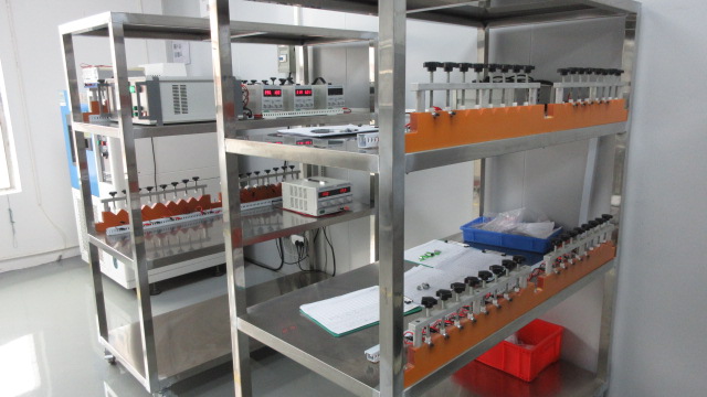 Life aging test for DC motors at Jershtech quality assurance lab
