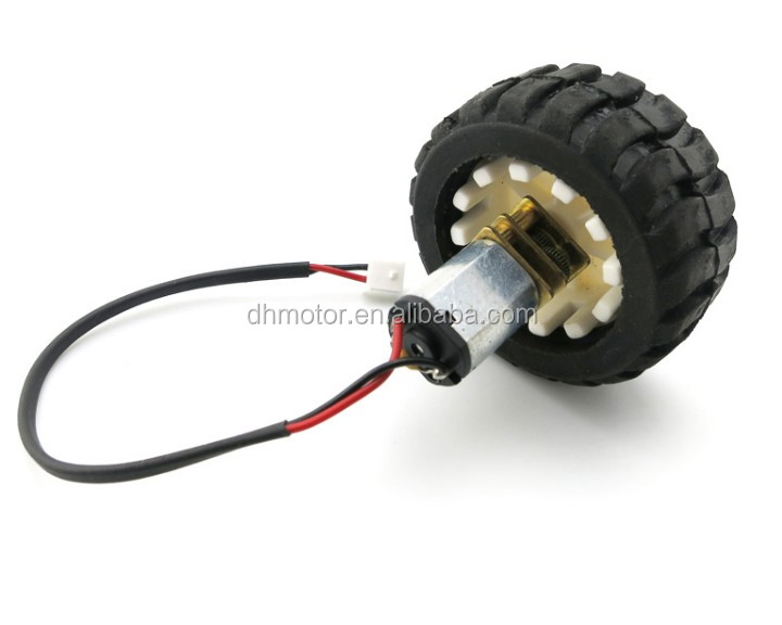 12mm 45/75 RPM 2.5v 3v  4.5v 6v 7.5v 12v DC Micro Gear Motor with Wheel for Toy Car DGA12-N20