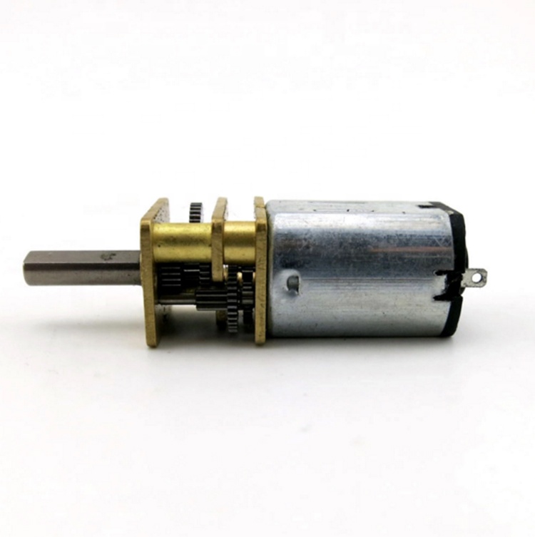 12mm Micro N20 3V DC Gear Motor 145rpm Low Noise Robotics Smart Lock Electric Bicycle Fan Permanent Magnet Construction 12V