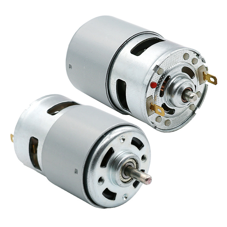 RS775 RS755 42mm 6V 12V 18V 24V 200W 300W 350W 20000rpm 25000rpm Mini Dc Electric Brush DC Motor for Electric Drill Pump Fan