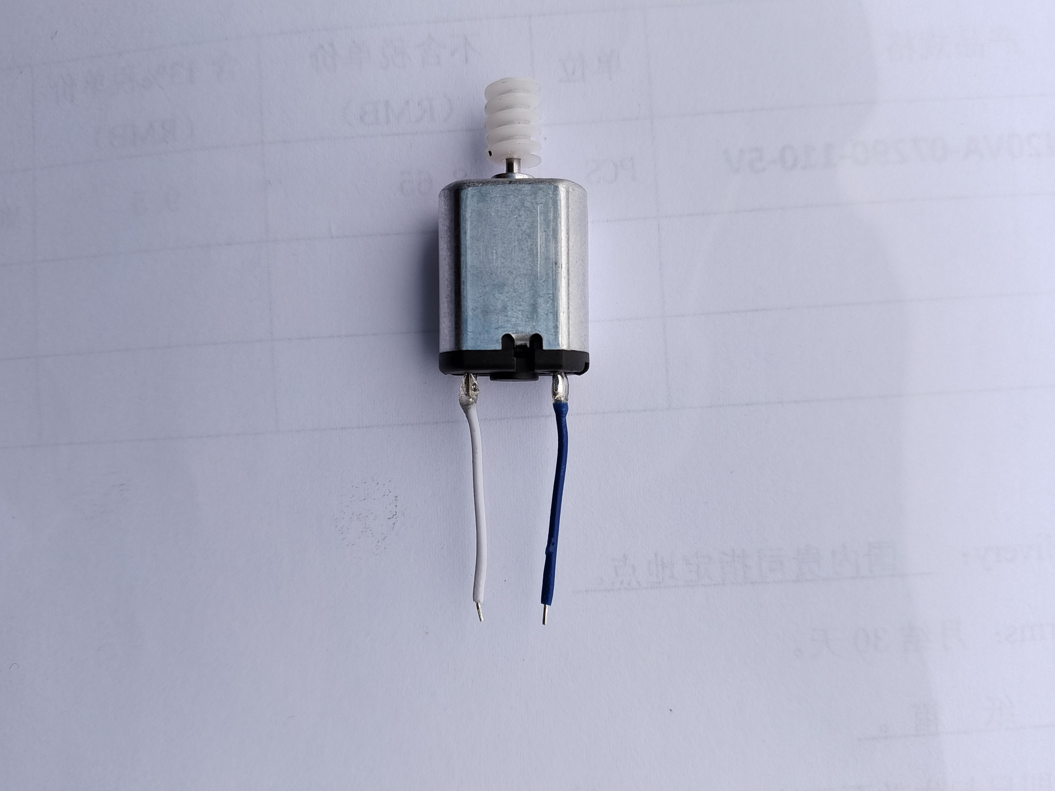 High Quality 15.5mm 5V Mini Metal Brush Motor FF 030 DC Motor With Worm Gear for Smart Lock