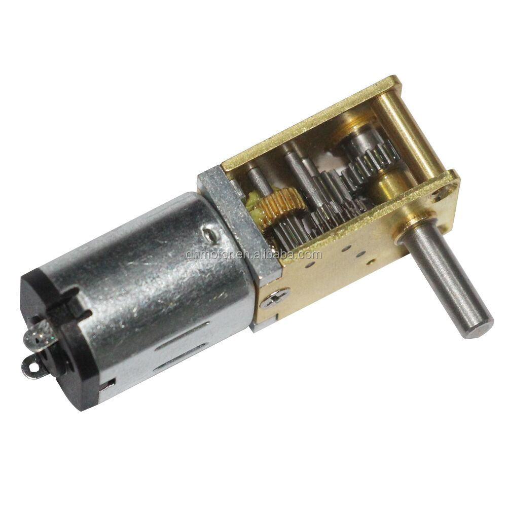 China Factory Hot Sell 12v Low Speed 10rpm Diameter 12mm Physics Dc Micro Gear Motor with Dual Shaft with Gearbox N20motor