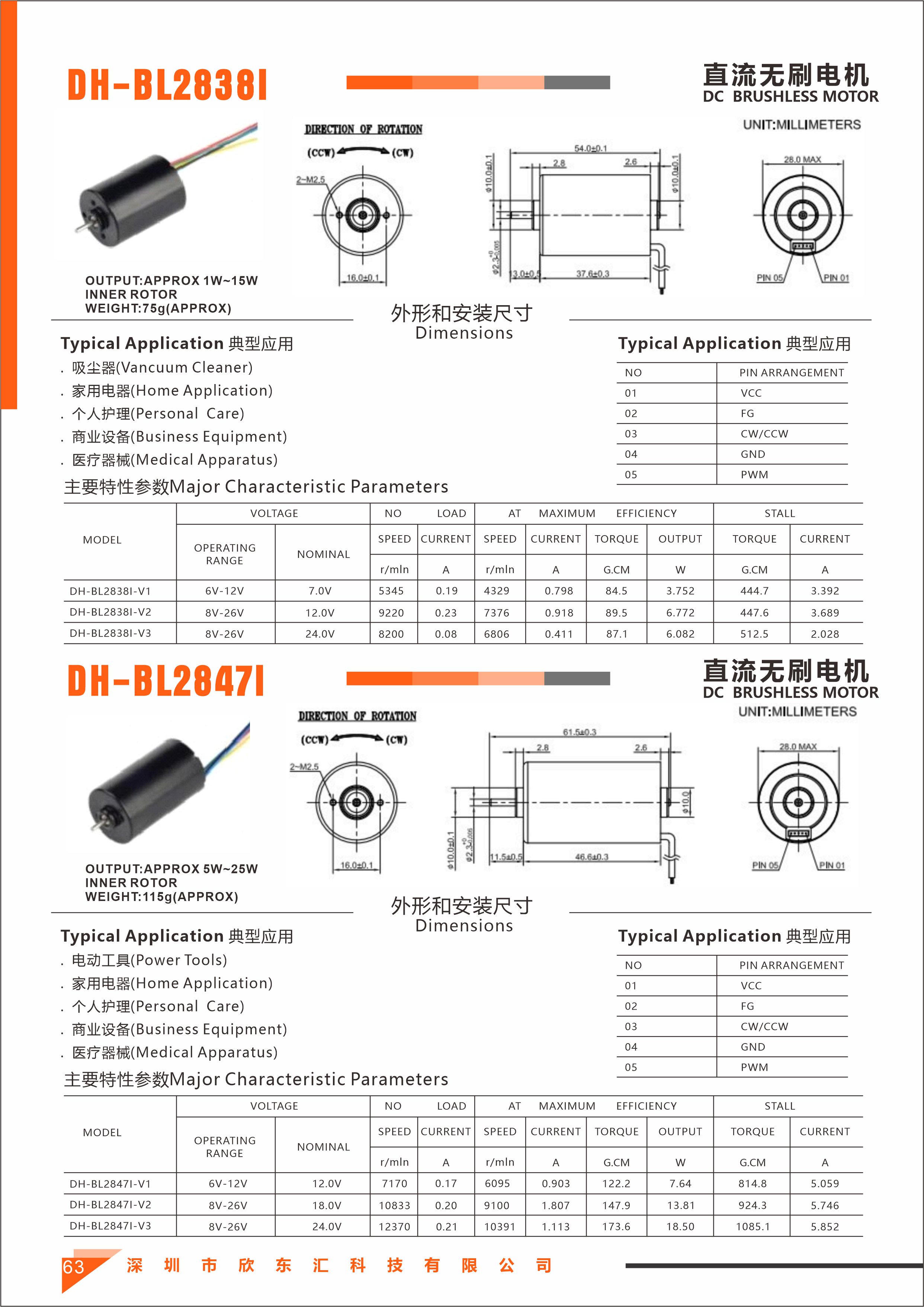 Inner Rotor BLDC Motor
