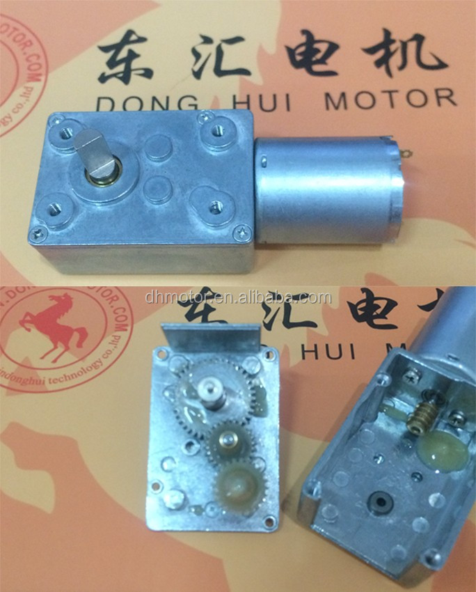 High Rpm 5-500rom High Torque 5kg 12v Dc Motor Double Output Shaft 370motor