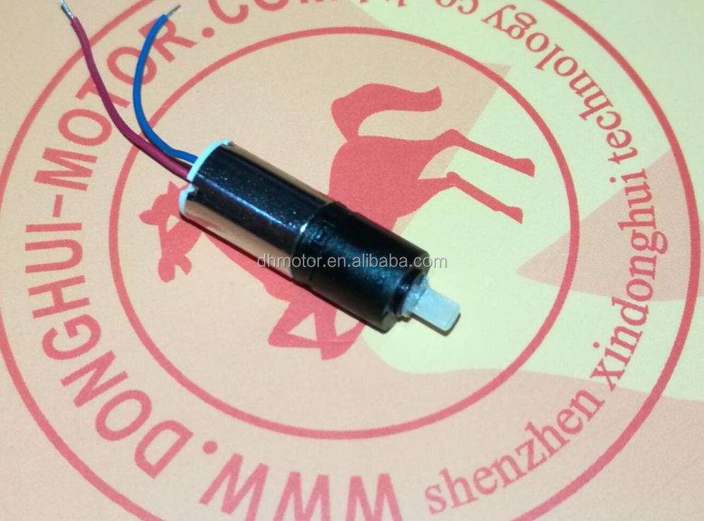 OEM Cheap Price Diameter 10mm Hot Sell  3.7v 65RPM Small Electric Dc Micro Gear Motors for Smart Fingerprint Lock DP10-M10