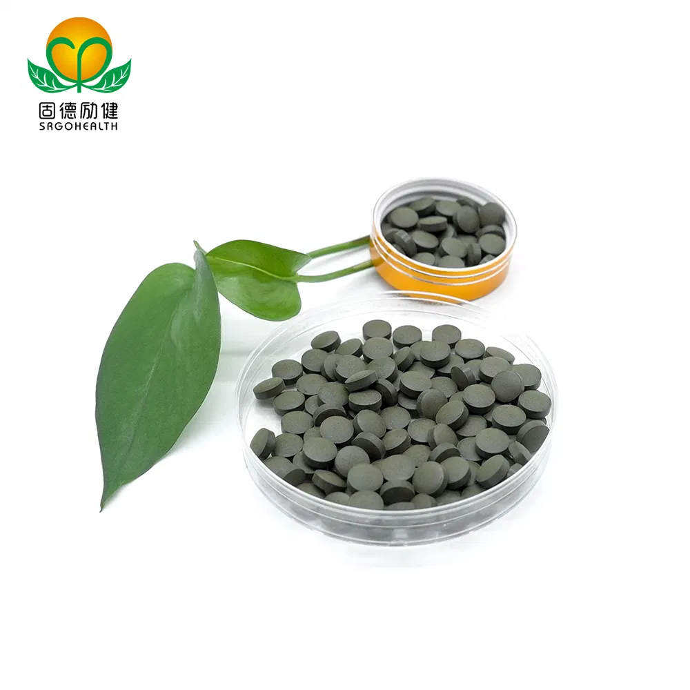 OEM Private Label Green Food for Losing Weight Spirulina &amp; Ginseng Mixed Tablet