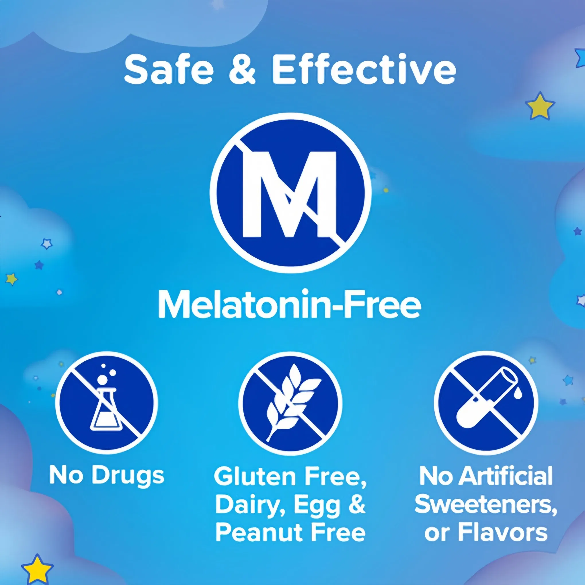 Raspberry Lemon Melatonin-Free Children's Gentle Bedtime Honey Gummies for Helps Relax