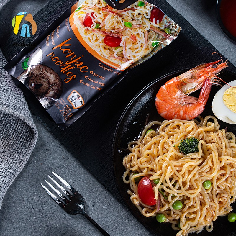 Japanese Organic Konjac Root Tofu Keto Konnyaku Skinny Pasta Spaghetti Fettuccine Shirataki White Yam Konjac Jelly Noodles for Weight Loss From Hethstia