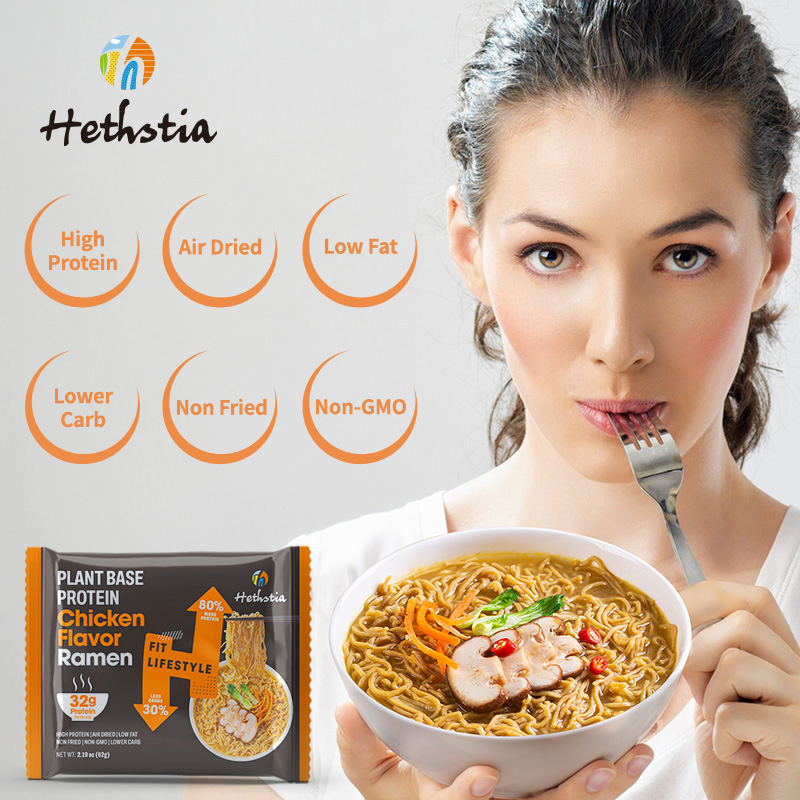 Instant Slimming Food Pasta Healthy Food Diabetes Friendly High Protein Ramen with Chicken Flavor