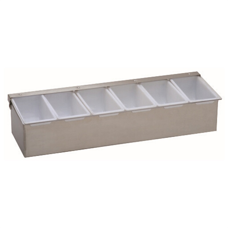 Hot Commercial Kitchen Acrylic Condiment with 5 Divider