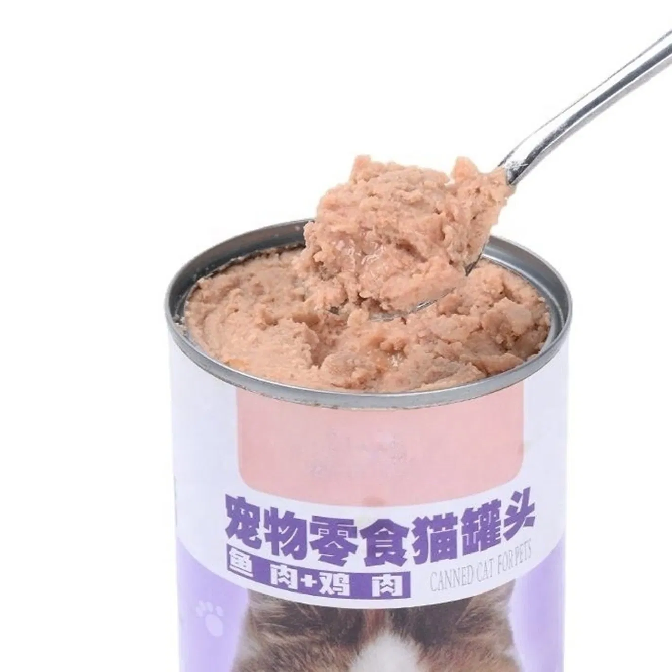 Complete Nutrition Wet Cat Food with Fish and Sweet Potato in Broth for Weight Control and Management Support