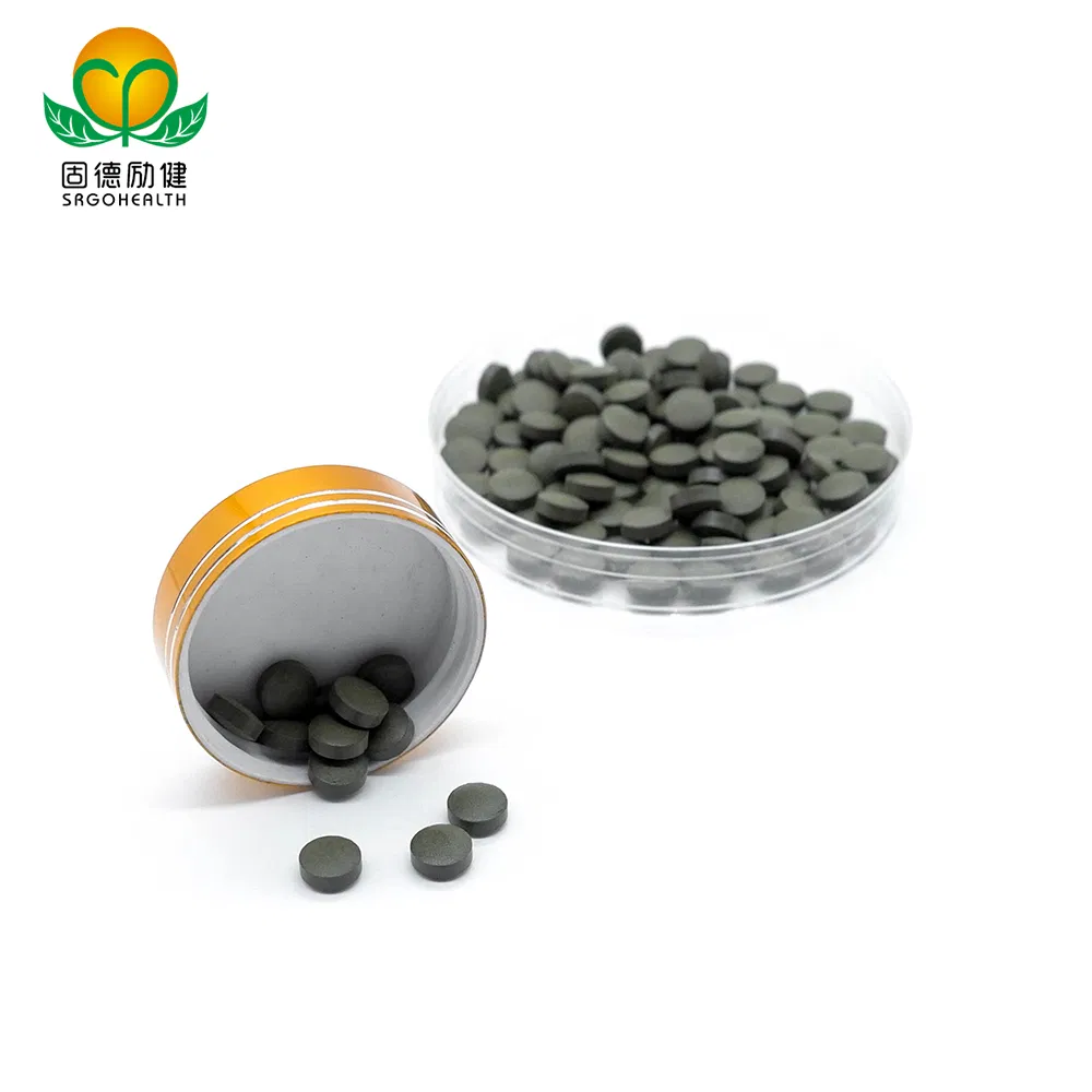 OEM Private Label Green Food for Losing Weight Spirulina &amp; Ginseng Mixed Tablet