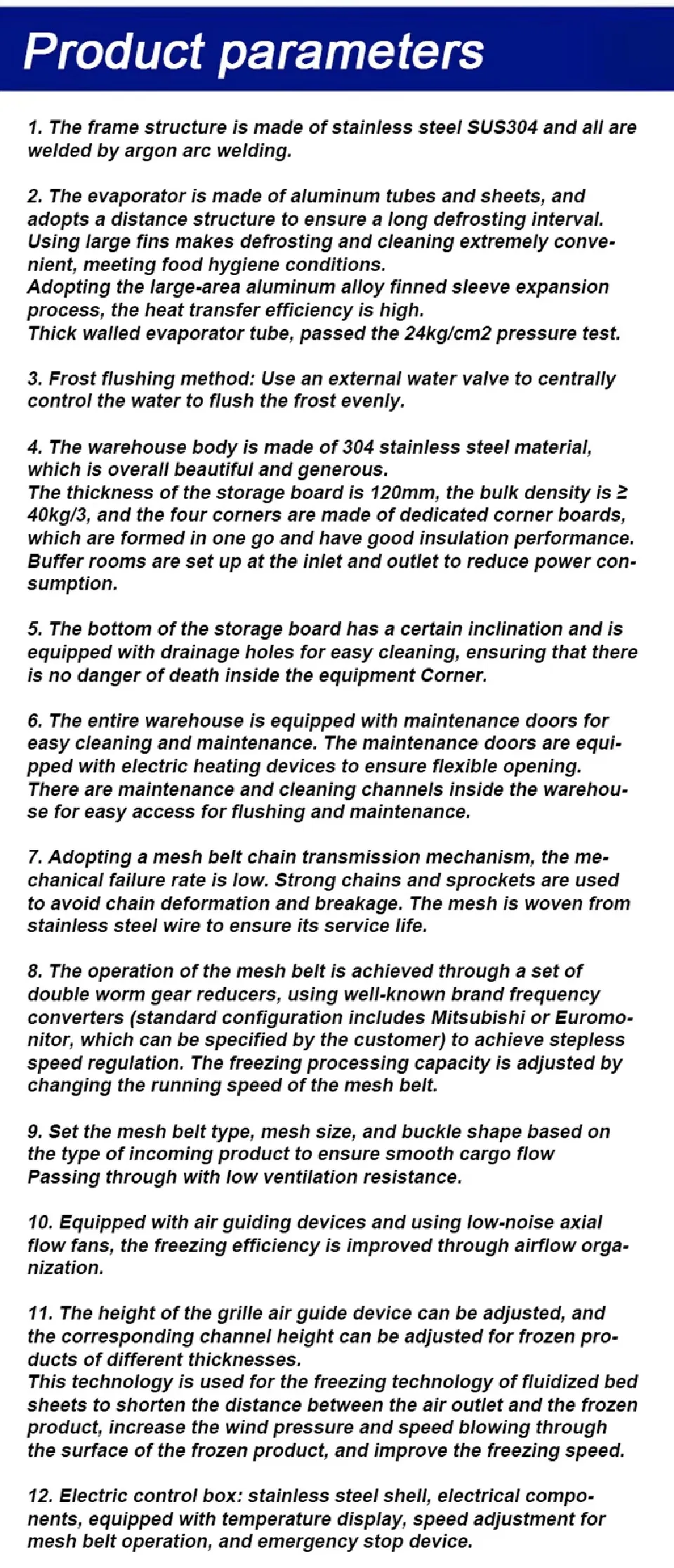 Quick Freezer Detail 2