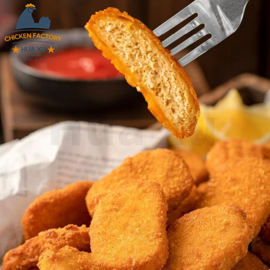 Wholesale Price Golden Plant-Based Chicken Nuggets High-Protein Vegan Fried Food for Vegetarian